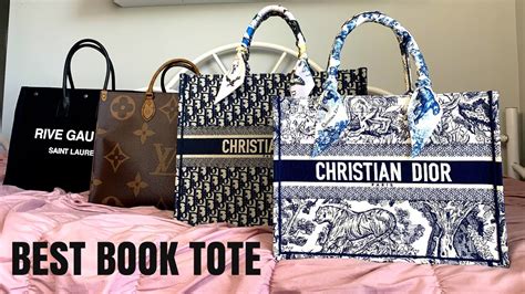 dior book tote vs lv on the go|Dior tote vs louis vuitton.